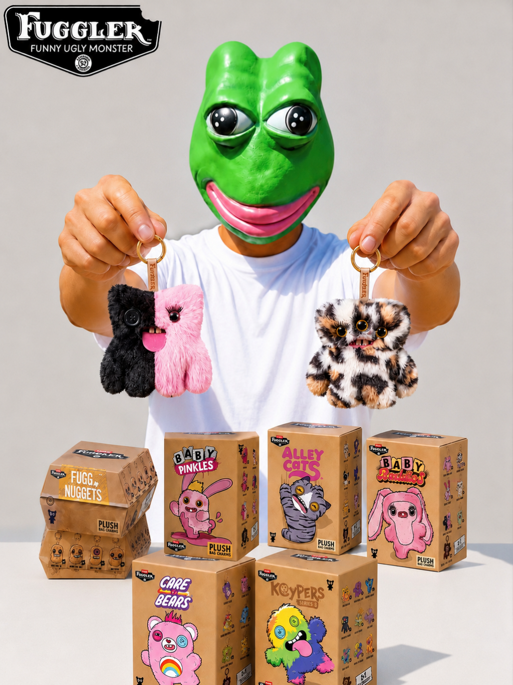 Fuggler Ally Cats Blind Box Plush Keychain – Surprise Collectible