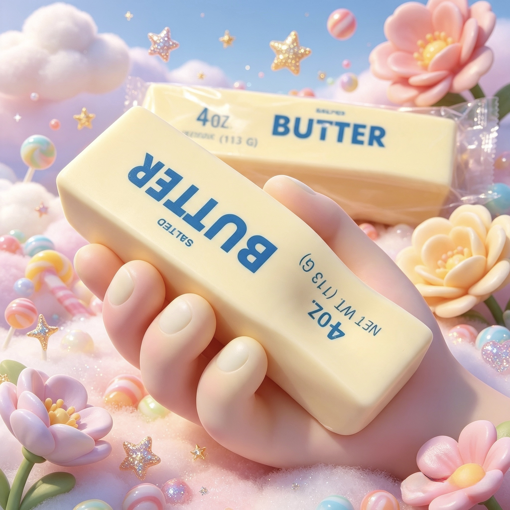 Butter Squishy Fidget Toy – Slow Rising Stress Relief Squishy