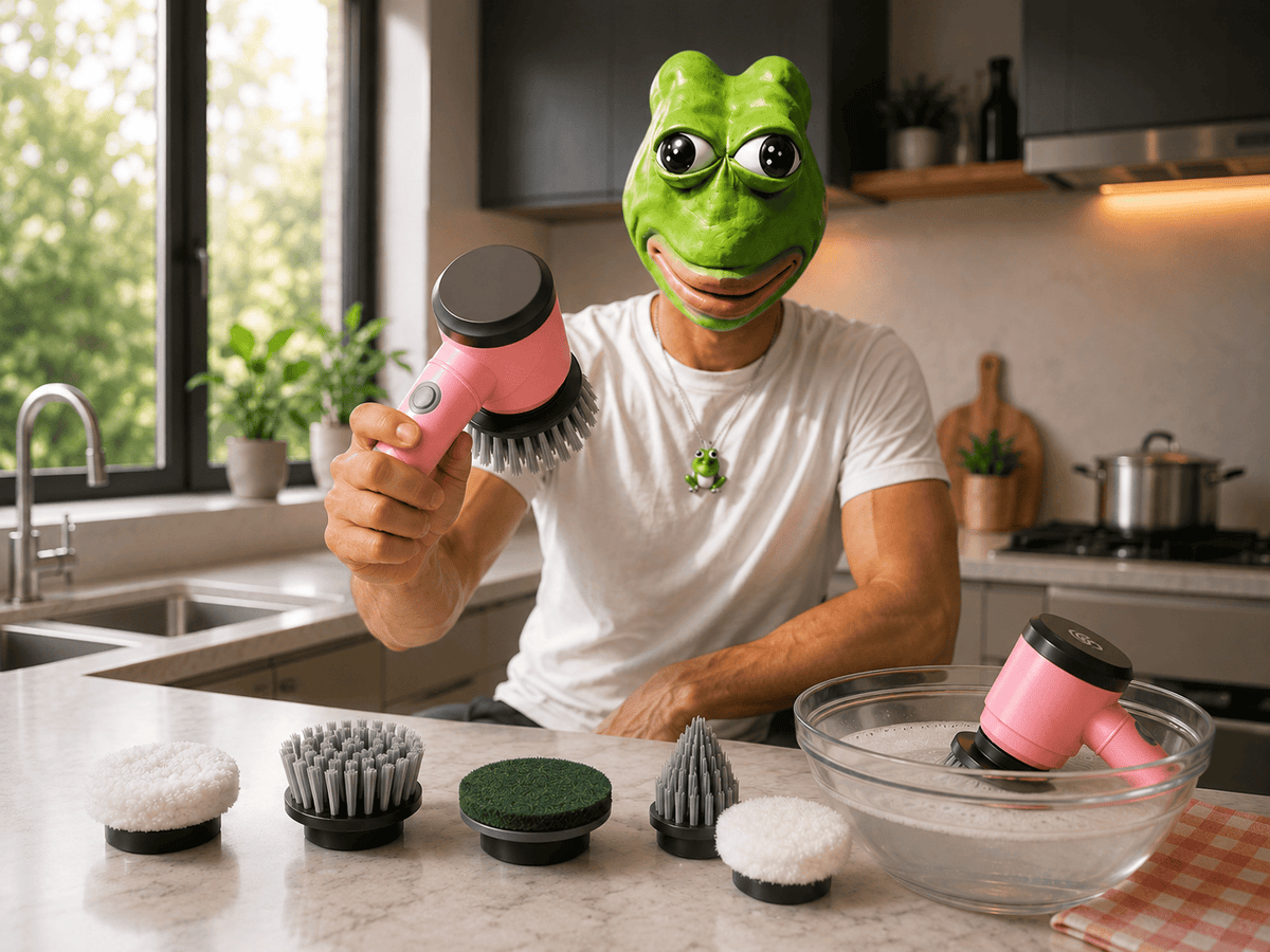 Swan x Lynsey 5-in-1 Cordless Spin Scrubber – Pink