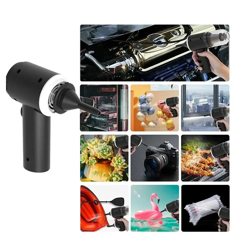 Portable Mini Handheld Vacuum Cleaner – 9000Pa Cordless USB Rechargeable