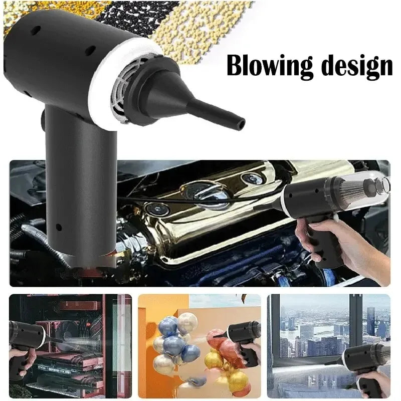 Portable Mini Handheld Vacuum Cleaner – 9000Pa Cordless USB Rechargeable
